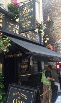 <p>Ship Tavern (Holborn) Pub and Gin Palace - <a href='/triptoids/the-ship-tavern'>Click here for more information</a></p>